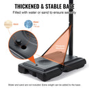 Basketball Hoop, 4-10 ft Adjustable Height Portable Backboard System, 44 inch Basketball Hoop & Goal, Kids & Adults Basketball Set with Wheels, Stand, and Fillable Base, for Outdoor/Indoor-3