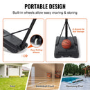 Basketball Hoop, 4-10 ft Adjustable Height Portable Backboard System, 44 inch Basketball Hoop & Goal, Kids & Adults Basketball Set with Wheels, Stand, and Fillable Base, for Outdoor/Indoor-6