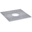 Shower Curb Kit, 914x914mm Shower Pan Kit with 160mm Central Drain, Lightweight EPS Shower Installation Kits with 2 Waterproof Cloths, Shower Pan Slope Sticks Fit for Bathroom-1