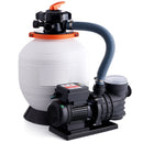 Sand Filter Above Ground with 450W Pool Pump 13,000 L/H Flow 6-Way Valve-9