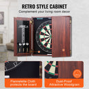 Dartboard and Cabinet Set Official Size Complete Accessory Steel Tip Dart-5