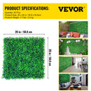 VEVOR Artificial Boxwood Panels, 20 PCS 20\"x20\" Boxwood Hedge Wall Panels, PE Artificial Grass Backdrop Wall 1.6\", Privacy Hedge Screen for Decoration of Outdoor, Indoor, Garden, Fence, and Backyar-7