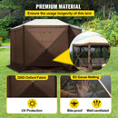 Pop-up Camping Gazebo Camping Canopy Shelter 6 Sided 10' x 10' Sun Shade-5