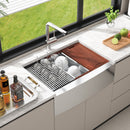 VEVOR Farmhouse Kitchen Sink, 304 Stainless Steel Drop-In Sinks, Top Mount Single Bowl Basin with Ledge & Accessories, Household Dishwasher Sinks for Workstation, Prep Kitchen, and Bar Sink, 30 inch-8