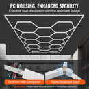 Hexagon Garage Lights 86400LM 5 Grid Honeycomb LED Shop Ceiling Light-4
