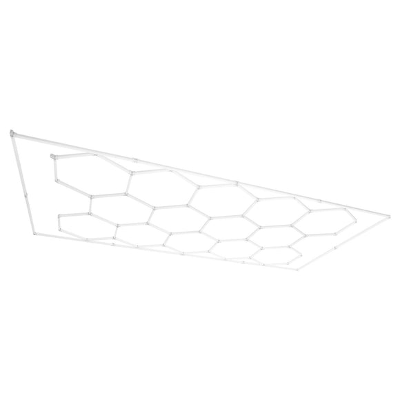 VEVOR Hexagon Garage Lights 86400LM 5 Grid Honeycomb LED Shop Ceiling Light