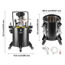 Spray Paint Pressure Pot Tank 10 L/2.5 gal Fully Automatic Stirring 70 psi-8