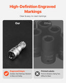 XZN Triple Square Spline Bit Socket Set 10-Piece M4-M18 Cr-V Steel Storage Case-6