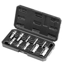 XZN Triple Square Spline Bit Socket Set 10-Piece M4-M18 Cr-V Steel Storage Case-10