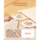 1500 Piece Puzzle Board with Folding Leg Portable Wooden Jigsaw 86x63cm-6