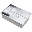 Kitchen Sink, 304 Stainless Steel Drop-In Sinks, Top Mount Single Bowl Basin with Accessories(Pack of 3), Household Dishwasher Sinks for Workstation, RV, Prep Kitchen, and Bar Sink, 33 inch-10