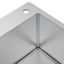 Kitchen Sink, 304 Stainless Steel Drop-In Sinks, Top Mount Single Bowl Basin with Accessories(Pack of 3), Household Dishwasher Sinks for Workstation, RV, Prep Kitchen, and Bar Sink, 33 inch-12