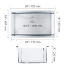 Kitchen Sink, 304 Stainless Steel Drop-In Sinks, Undermount Single Bowl Basin with Accessories(Pack of 3), Household Dishwasher Sinks for Workstation, RV, Prep Kitchen, and Bar Sink, 30 inch-8