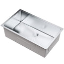 Kitchen Sink, 304 Stainless Steel Drop-In Sinks, Undermount Single Bowl Basin with Accessories(Pack of 3), Household Dishwasher Sinks for Workstation, RV, Prep Kitchen, and Bar Sink, 30 inch-10
