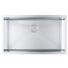 VEVOR Kitchen Sink, 304 Stainless Steel Drop-In Sinks, Undermount Single Bowl Basin with Accessories(Pack of 3), Household Dishwasher Sinks for Workstation, RV, Prep Kitchen, and Bar Sink, 30 inch