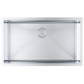 VEVOR Kitchen Sink, 304 Stainless Steel Drop-In Sinks, Undermount Single Bowl Basin with Accessories(Pack of 3), Household Dishwasher Sinks for Workstation, RV, Prep Kitchen, and Bar Sink, 32 inch