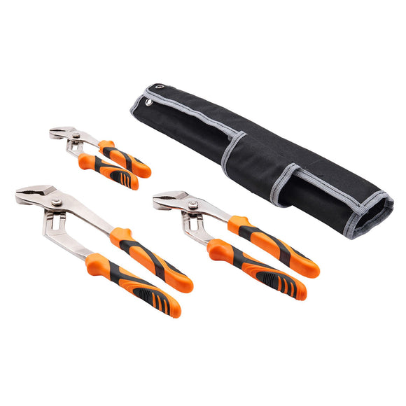 Groove Joint Pliers Set Water Pump Pliers 3-Piece 12