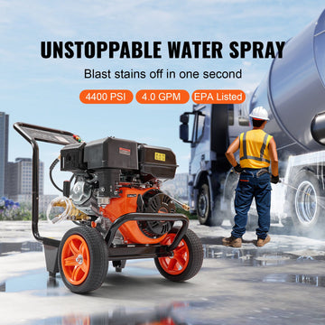 Gas Pressure Washer Gas Powered Washer 4400 PSI 4.0 GPM 390cc 5 Nozzles - 0