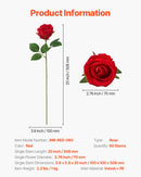 VEVOR 60 Pcs Red Roses Artificial Flowers Realistic Bouquet for Xmas Home Decor-5