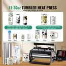 Tumbler Heat Press Machine 11-30oz Mug Press Sublimation Tumblers Black-2