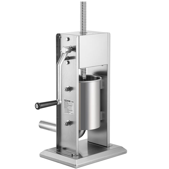 VEVOR Sausage Stuffer 5LBS/3L Capacity Homemade Sausage Maker Stainless Steel