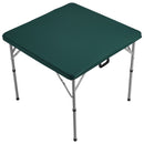 Mahjong Table with Mahjong Tiles Set, Fold-in-Half 4 Player Card Table with 144PCS Majiang Tiles and 3 Dice, Portable Bi-Folding Domino Table with Wear-Resistant Green Tabletop & Carrying Handle-10