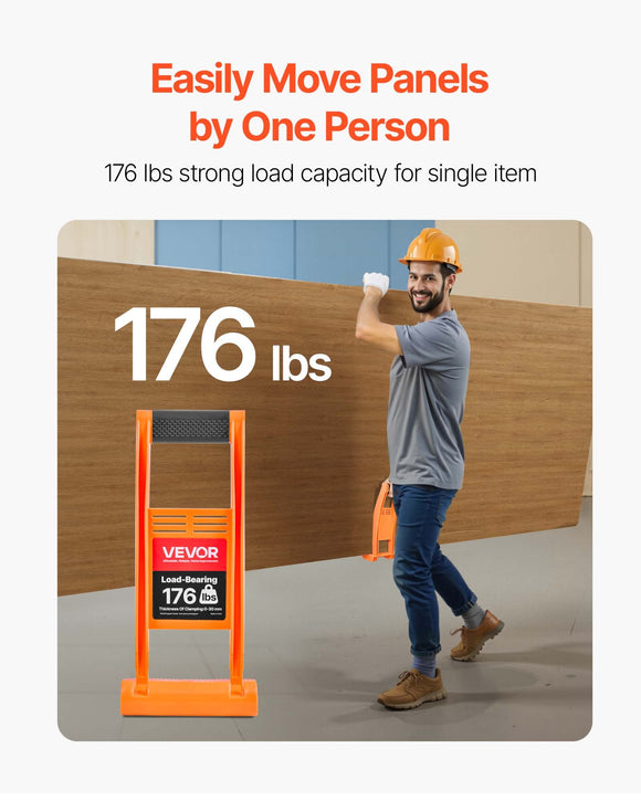 VEVOR Drywall Carrier 2 Pack Plywood Carriers Handles with 79.8 kg Load