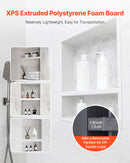 VEVOR Shower Niche 40.6 x 50.8 x 10.2 cm Recessed Wall Divider Shelf Bathroom-3