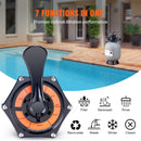 Sand Filter, 16-inch, 406.4mm, Up to 35 GPM Flow Rate, Above Inground Swimming Pool Sand Filter System with 7-Way Multi-Port Valve, Filter, Backwash, Rinse, Recirculate, Waste, Winter, Closed Functions-4