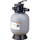 Sand Filter, 16-inch, 406.4mm, Up to 35 GPM Flow Rate, Above Inground Swimming Pool Sand Filter System with 7-Way Multi-Port Valve, Filter, Backwash, Rinse, Recirculate, Waste, Winter, Closed Functions-11