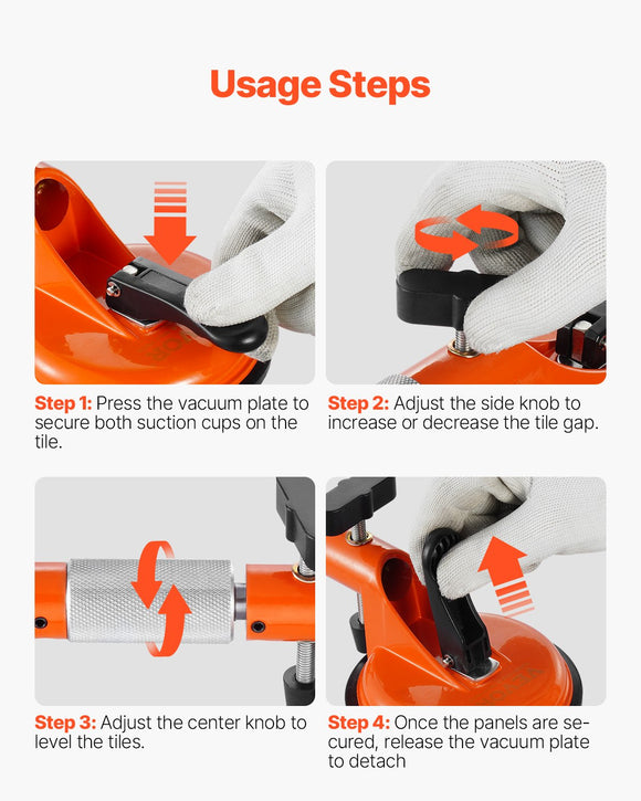 VEVOR Seamless Seam Setter 5" Suction Cup for Countertop Seam Joining & Leveling