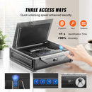 Gun Safe for Pistols Biometric Gun Safe with 3 Access Ways for 2 Pistols-2