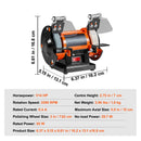 Jewelry Polisher, Bench Grinder Polishing & Buffing Machine, 3590RPM Bench Lathe Polisher with 1 Wool Wheel & 1 Abrasive Fiber Wheel & 1 Grinding Wheel & 100pcs Tools-7