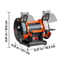 Jewelry Polisher, Bench Grinder Polishing & Buffing Machine, 3590RPM Bench Lathe Polisher with 1 Wool Wheel & 1 Abrasive Fiber Wheel & 1 Grinding Wheel & 100pcs Tools-8