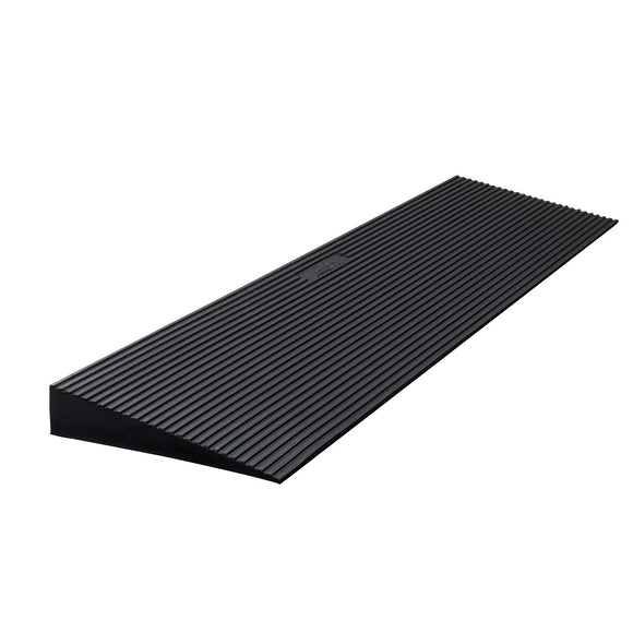 VEVOR 3 cm Rise Cuttable Threshold Ramp for Sweeping Robot, 90 cm Wide Natural Rubber Wheelchair Ramp, Non-Slip Solid Rubber Ramp with Double-Sided Tape for Doorways, Driveways, Bathroom, Smooth Tile