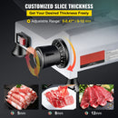 Commercial Meat Slicer, 240W Electric Deli Food Slicer, 10 inch Carbon Steel Blade Electric Food Slicer, 350-400RPM Meat Slicer, 0 - 0.47 inch Adjustable Thickness for Commercial and Home Use-4
