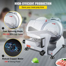 Commercial Meat Slicer, 240W Electric Deli Food Slicer, 10 inch Carbon Steel Blade Electric Food Slicer, 350-400RPM Meat Slicer, 0 - 0.47 inch Adjustable Thickness for Commercial and Home Use-5