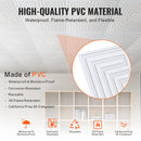 VEVOR Ceiling Tiles 12-Pack 24 x 24 in PVC Easy Installation White Echo Pattern-3