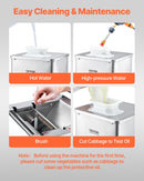 VEVOR Electric Meat Cutter Machine 550W Commercial Meat Slicer Cutting Machine-5