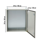 Electrical Steel Enclosure Box NEMA 4 Outdoor Enclosure 24 x 24 x 12'' UL-8
