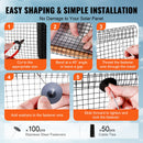 8in x 100ft Solar Panel Bird Guard Critter Guard Roll Kit 100pcs Fasteners-5