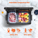 Portable Car Refrigerator Freezer Compressor 55L Dual Zone for Car Home-4