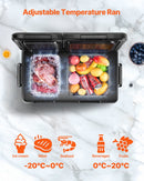 VEVOR Portable Car Refrigerator Freezer Compressor 55L Dual Zone for Car Home-4