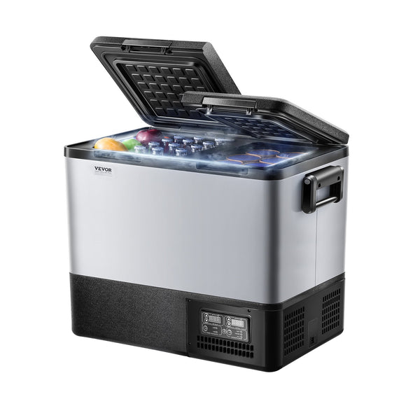 VEVOR Portable Car Refrigerator Freezer Compressor 55L Dual Zone for Car Home