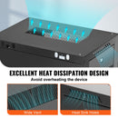 Wall Mount Network Server Cabinet, 393.7 mm Deep, Server Rack Cabinet Enclosure, 90.72 kg Max. Ground-mounted Load Capacity, with Locking Glass Door Side Panels, for IT Equipment, A/V Devices-3