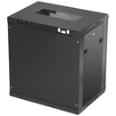 Wall Mount Network Server Cabinet, 393.7 mm Deep, Server Rack Cabinet Enclosure, 90.72 kg Max. Ground-mounted Load Capacity, with Locking Glass Door Side Panels, for IT Equipment, A/V Devices-10