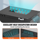 VEVOR Wall Mount Network Server Cabinet, 393.7 mm Deep, Server Rack Cabinet Enclosure, 90.72 kg Max. Ground-mounted Load Capacity, with Locking Glass Door Side Panels, for IT Equipment, A/V Devices-3