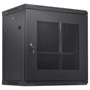 12U Wall Mount Network Server Cabinet, 15.5'' Deep, Server Rack Cabinet Enclosure, 200 lbs Max. Ground-mounted Load Capacity, with Locking Door Side Panels, for IT Equipment, A/V Devices-9