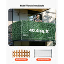 Ivy Privacy Fence, 59 x 98 in Artificial Green Wall Screen, Greenery Ivy Fence with Mesh Cloth Backing and Strengthened Joint, Faux Hedges Vine Leaf Decoration for Outdoor Garden, Yard, Balcony-6