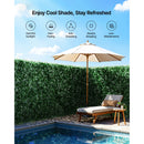 Ivy Privacy Fence, 2440 x 1830 mm Artificial Green Wall Screen, Greenery Ivy Fence with Strengthened Joint, Faux Hedges Vine Leaf Decoration for Outdoor Garden, Yard, Balcony, Patio Decor-4